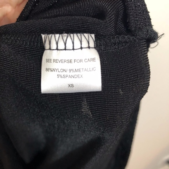 Bobeau faux wrap glitter sleeveless top NWT XS - Picture 6 of 7